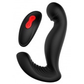 Черный вибромассажер простаты SWIRLING P-PLEASER - Dream Toys - в Южно-Сахалинске купить с доставкой