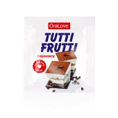 Пробник гель-смазки Tutti-frutti со вкусом тирамису - 4 гр. - Биоритм - купить с доставкой в Южно-Сахалинске
