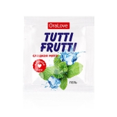 Пробник гель-смазки Tutti-frutti со вкусом мяты - 4 гр. - Биоритм - купить с доставкой в Южно-Сахалинске