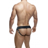 Черный мужской страпон DR. SKIN 6INCH HOLLOW STRAP ON - 16 см. - Blush Novelties - купить с доставкой в Южно-Сахалинске