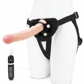 Регулируемые трусики с вибрирующей насадкой - 21 см. - Lux Fetish - купить с доставкой в Южно-Сахалинске