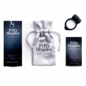 Темно-серое эрекционное кольцо Vibrating Love Ring с вибрацией - Fifty Shades of Grey - в Южно-Сахалинске купить с доставкой