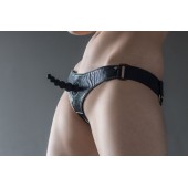 Черные трусики Better с анальной насадкой - 8 см. - Lola Games - купить с доставкой в Южно-Сахалинске