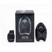 Темно-серый инновационный мужской осциллятор PULSE SOLO LUX с пультом ДУ - Hot Octopuss - в Южно-Сахалинске купить с доставкой