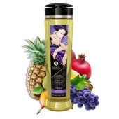 Массажное масло Libido Exotic Fruits с ароматом экзотических фруктов - 240 мл. - Shunga - купить с доставкой в Южно-Сахалинске