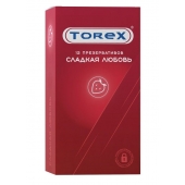Презервативы Torex  Сладкая любовь  с ароматом клубники - 12 шт. - Torex - купить с доставкой в Южно-Сахалинске