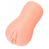 Телесный вибромастурбатор-вагина с рельефом EMILY AUTO - KOKOS - в Южно-Сахалинске купить с доставкой