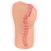 Телесный мастурбатор-вагина с рельефом BELLANA - KOKOS - в Южно-Сахалинске купить с доставкой