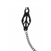 Зажимы на соски Darkside с цепочкой - Lola Games - купить с доставкой в Южно-Сахалинске