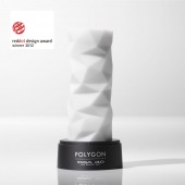 Белый 3D мастурбатор POLYGON - Tenga - в Южно-Сахалинске купить с доставкой