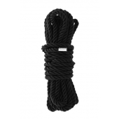 Черная веревка для шибари DELUXE BONDAGE ROPE - 5 м. - Dream Toys - купить с доставкой в Южно-Сахалинске