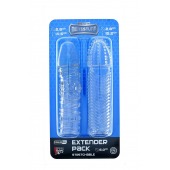 Комплект из 2 прозрачных насадок на пенис PENIS EXTENDER PACK - Dream Toys - в Южно-Сахалинске купить с доставкой