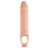 Телесный реалистичный фаллоудлинитель 10 Inch Silicone Cock Sheath Penis Extender - 25,4 см. - Blush Novelties - в Южно-Сахалинске купить с доставкой