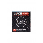 Черные презервативы LUXE Royal Black Collection - 3 шт. - Luxe - купить с доставкой в Южно-Сахалинске