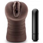 Коричневый мастурбатор-вагина Hot Chocolate Brianna - Blush Novelties - в Южно-Сахалинске купить с доставкой