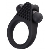 Черное эрекционное виброкольцо Brid с шипиками - A-toys - в Южно-Сахалинске купить с доставкой