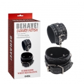 Черные наручники Surrender Wrist Restraints - Chisa - купить с доставкой в Южно-Сахалинске
