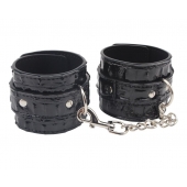 Черные наручники Surrender Wrist Restraints - Chisa - купить с доставкой в Южно-Сахалинске