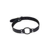 Черный кляп-кольцо Modesty - Lola Games - купить с доставкой в Южно-Сахалинске