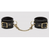 Черные наручники Bound to You Faux Leather Wrist Cuffs - Fifty Shades of Grey - купить с доставкой в Южно-Сахалинске