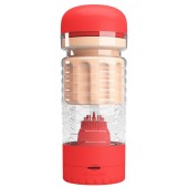 Вибромастурбатор-вагина Emily в красной колбе - Baile - в Южно-Сахалинске купить с доставкой