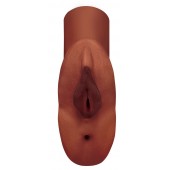 Коричневый мастурбатор Perfect Pussy Double Stroker - Pipedream - в Южно-Сахалинске купить с доставкой