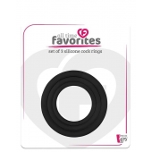Набор из 3 эрекционных колец SILICONE COCKRINGS - Dream Toys - в Южно-Сахалинске купить с доставкой