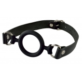 Черный кляп-рамка на регулируемых ремешках - Sitabella - купить с доставкой в Южно-Сахалинске