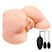 Телесная вибровагина Julie с 2 рабочими отверстиями - Baile - в Южно-Сахалинске купить с доставкой