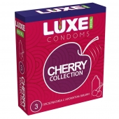Презервативы с ароматом вишни LUXE Royal Cherry Collection - 3 шт. - Luxe - купить с доставкой в Южно-Сахалинске