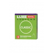 Гладкие презервативы LUXE Royal Classic - 3 шт. - Luxe - купить с доставкой в Южно-Сахалинске