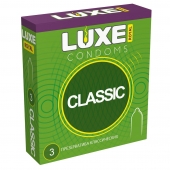Гладкие презервативы LUXE Royal Classic - 3 шт. - Luxe - купить с доставкой в Южно-Сахалинске