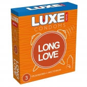 Презервативы с продлевающим эффектом LUXE Royal Long Love - 3 шт. - Luxe - купить с доставкой в Южно-Сахалинске