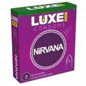 Презервативы с увеличенным количеством смазки LUXE Royal Nirvana - 3 шт. - Luxe - купить с доставкой в Южно-Сахалинске