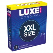 Презервативы увеличенного размера LUXE Royal XXL Size - 3 шт. - Luxe - купить с доставкой в Южно-Сахалинске