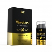Жидкий интимный гель с эффектом вибрации Vibration! Vodka Energy - 15 мл. - INTT - купить с доставкой в Южно-Сахалинске