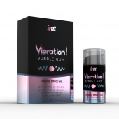 Жидкий интимный гель с эффектом вибрации Vibration! Bubble Gum - 15 мл. - INTT - купить с доставкой в Южно-Сахалинске