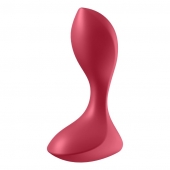 Красный вибромассажёр простаты Satisfyer Backdoor Lover - 14 см. - Satisfyer - в Южно-Сахалинске купить с доставкой