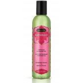 Массажное масло Naturals Strawberry Dreams с ароматом клубники - 236 мл. - Kama Sutra - купить с доставкой в Южно-Сахалинске