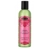 Массажное масло Naturals Strawberry Dreams с ароматом клубники - 59 мл. - Kama Sutra - купить с доставкой в Южно-Сахалинске