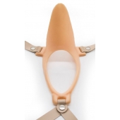 Телесный эректор-ложечка с фиксацией на ремешках MEN STYLE - LOVETOY (А-Полимер) - в Южно-Сахалинске купить с доставкой