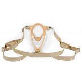 Телесный эректор-ложечка с фиксацией на ремешках MEN STYLE - LOVETOY (А-Полимер) - в Южно-Сахалинске купить с доставкой