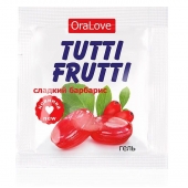 Гель-смазка Tutti-frutti со вкусом барбариса - 4 гр. - Биоритм - купить с доставкой в Южно-Сахалинске