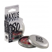 Экстремально тонкие презервативы в железном кейсе MAXUS Extreme Thin - 3 шт. - Maxus - купить с доставкой в Южно-Сахалинске