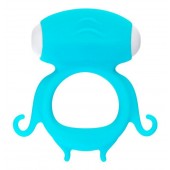 Голубое виброкольцо на пенис Sair - A-toys - в Южно-Сахалинске купить с доставкой