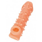 Телесная закрытая насадка с пупырышками Cock Sleeve Size L - 17,6 см. - KOKOS - в Южно-Сахалинске купить с доставкой