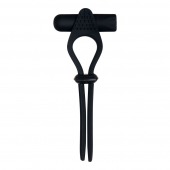 Черное эрекционное лассо с вибропулей Black Tie Affair - Zero Tolerance - в Южно-Сахалинске купить с доставкой