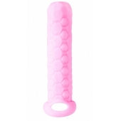 Розовый фаллоудлинитель Homme Long - 13,5 см. - Lola Games - в Южно-Сахалинске купить с доставкой