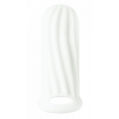 Белый фаллоудлинитель Homme Wide - 11 см. - Lola Games - в Южно-Сахалинске купить с доставкой