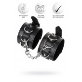 Черные оковы Anonymo из искусственной кожи - ToyFa - купить с доставкой в Южно-Сахалинске